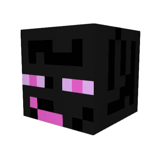 VoidTeleport Minecraft avatar head, 3D render