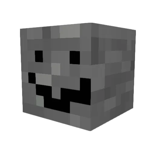 VoidTrap Minecraft avatar head, 3D render