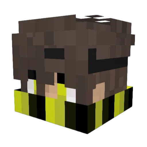 VoidVexum Minecraft avatar head, 3D render