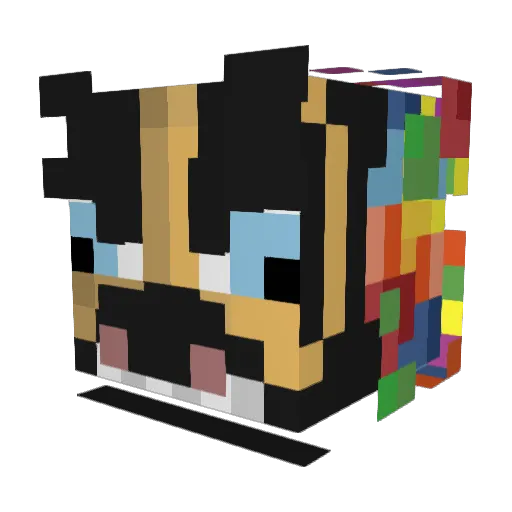 VoidVlad Minecraft avatar head, 3D render