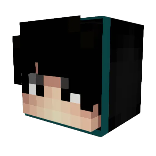VoidWolf_ytb Minecraft avatar head, 3D render
