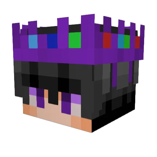 VoidXRl Minecraft avatar head, 3D render