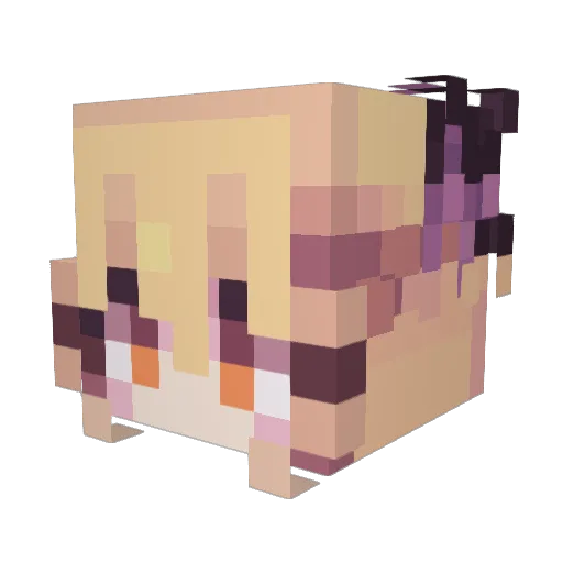Void_72 Minecraft avatar head, 3D render