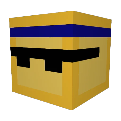 Void_Assassinx Minecraft avatar head, 3D render