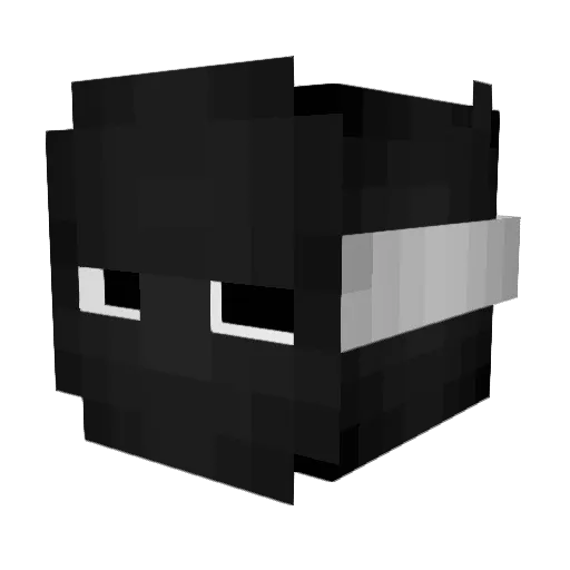 Void_Fear Minecraft avatar head, 3D render