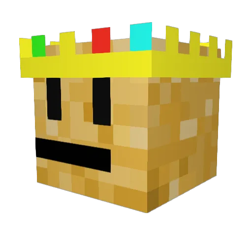 Void_King7 Minecraft avatar head, 3D render