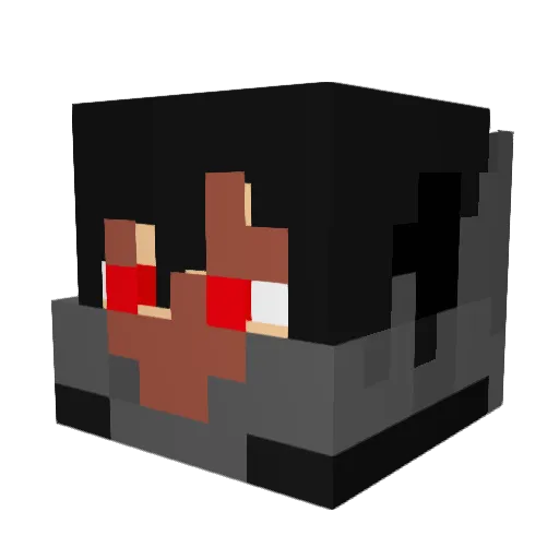 Void_Parasol Minecraft avatar head, 3D render