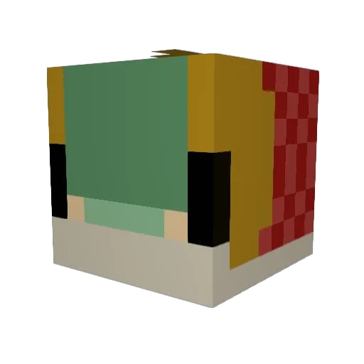 Void_Spectre_187 Minecraft avatar head, 3D render