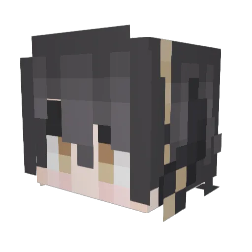 Void_Works Minecraft avatar head, 3D render