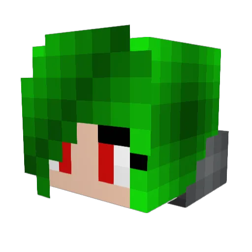 Void_Wraith Minecraft avatar head, 3D render