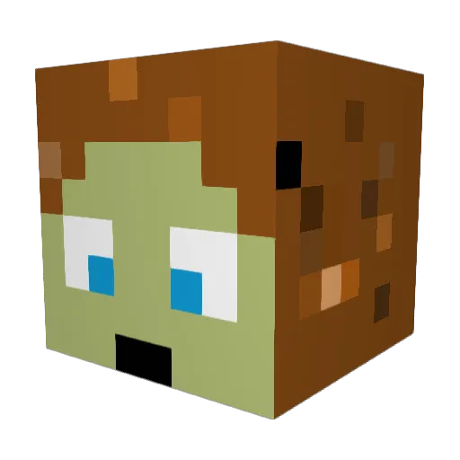 Void_____ Minecraft avatar head, 3D render