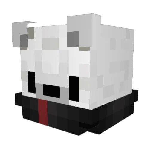Void_jfif Minecraft avatar head, 3D render