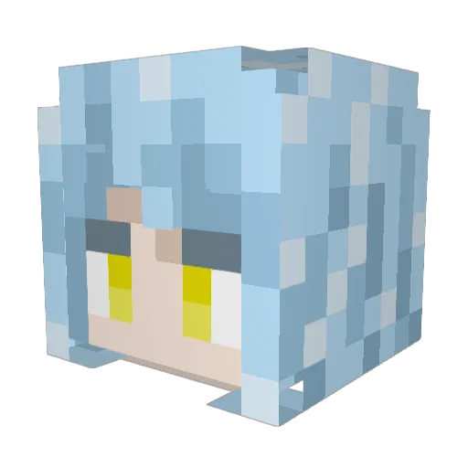 Void_kun31 Minecraft avatar head, 3D render