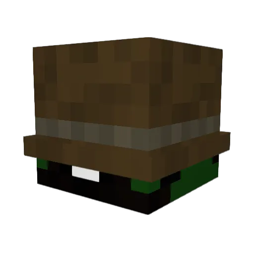 Voidatron Minecraft avatar head, 3D render