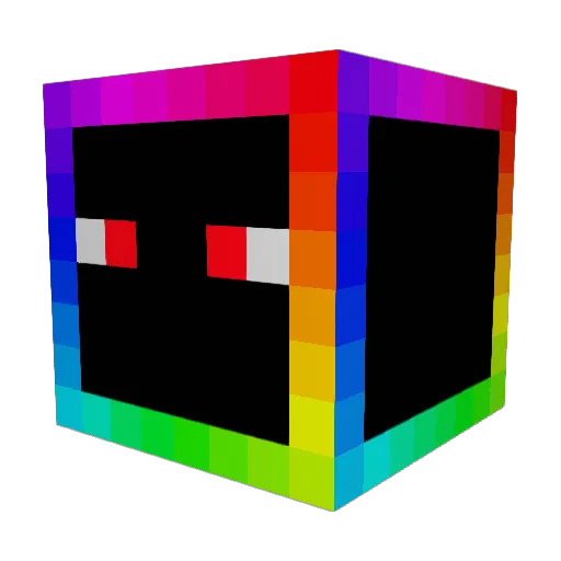 Voidded_ Minecraft avatar head, 3D render