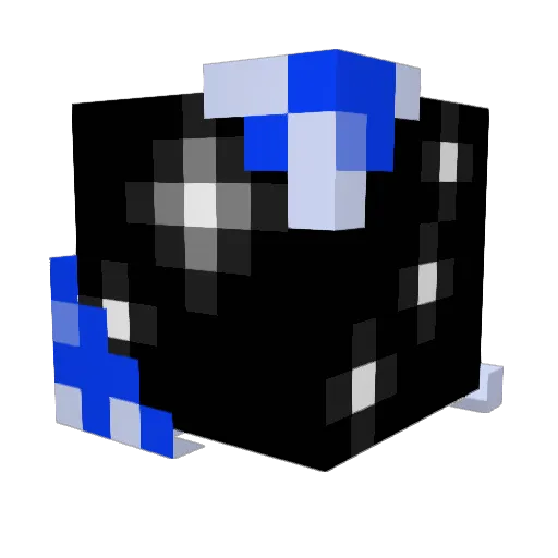 Voided727 Minecraft avatar head, 3D render