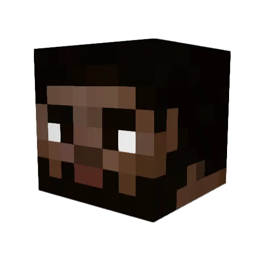 VoidenHeln Minecraft avatar head, 3D render