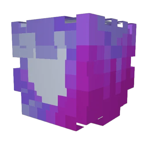 Voidhorn Minecraft avatar head, 3D render
