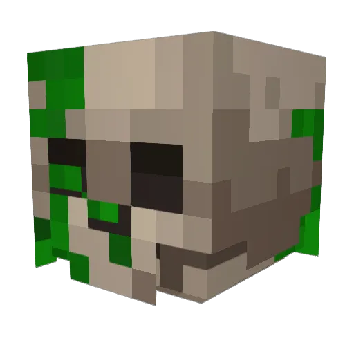 Voidiern Minecraft avatar head, 3D render