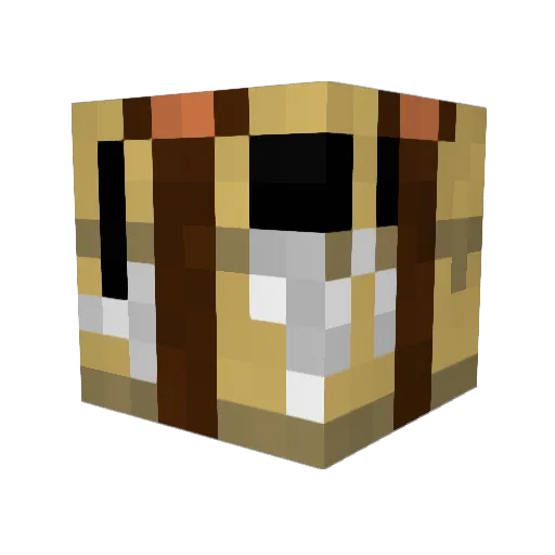Voiding__ Minecraft avatar head, 3D render