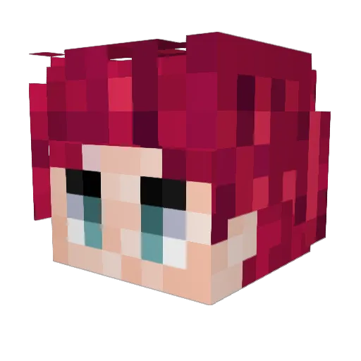 Voidixx Minecraft avatar head, 3D render