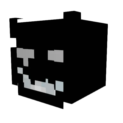 VoidlessRage Minecraft avatar head, 3D render