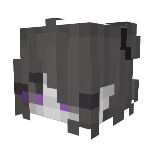 VoidlingOni Minecraft avatar head, 3D render