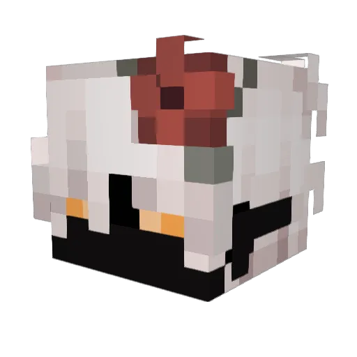 VoidlitAnomaly_ Minecraft avatar head, 3D render