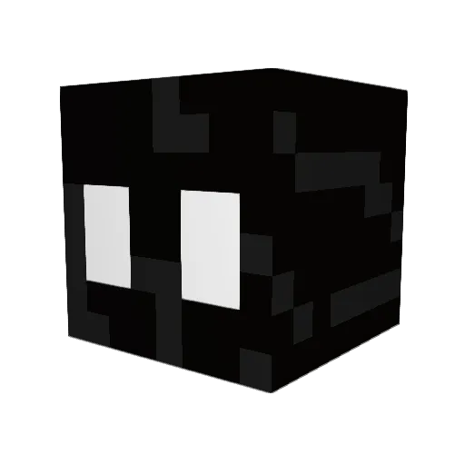Voidlosco Minecraft avatar head, 3D render