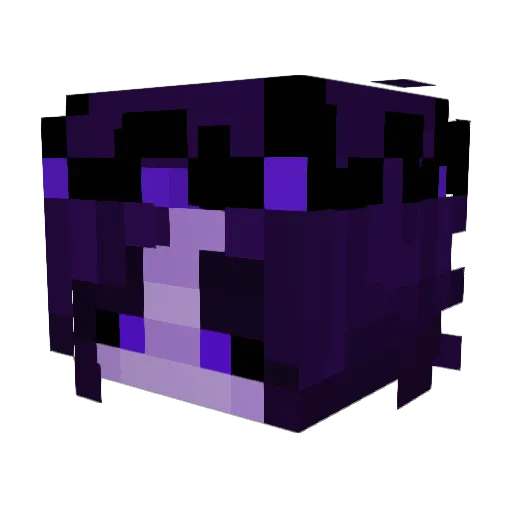 Voidment Minecraft avatar head, 3D render