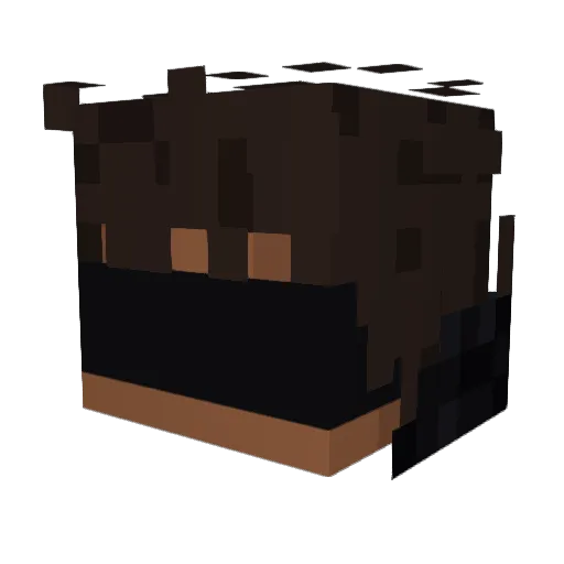 Voidmentt Minecraft avatar head, 3D render