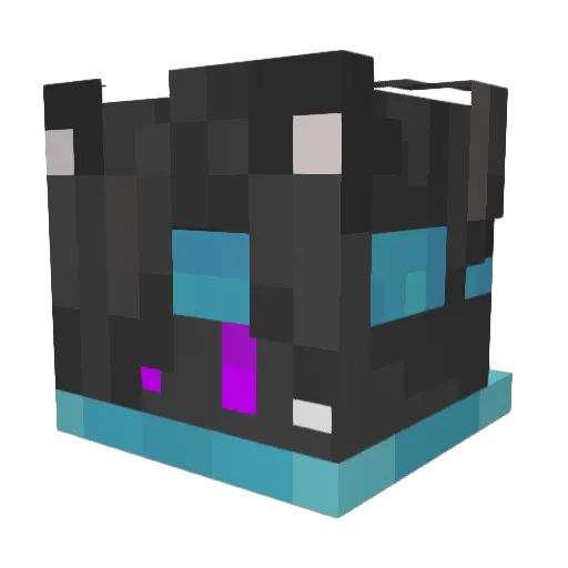 VoidnSpace Minecraft avatar head, 3D render
