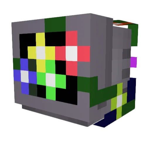 Voidof711 Minecraft avatar head, 3D render