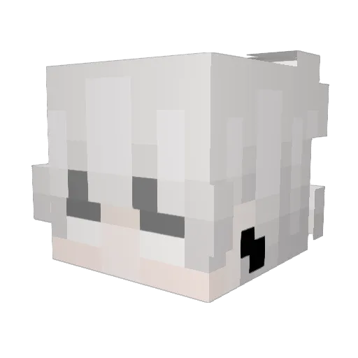 Voidonte Minecraft avatar head, 3D render