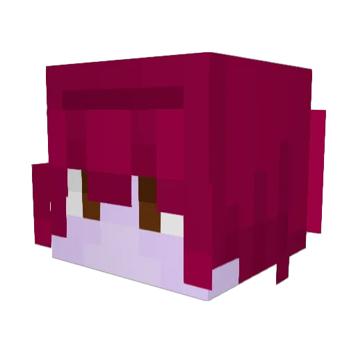 VoidsAmethyst Minecraft avatar head, 3D render