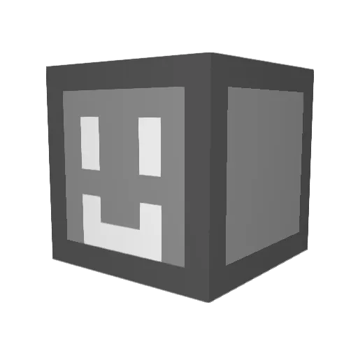 Voidslate Minecraft avatar head, 3D render
