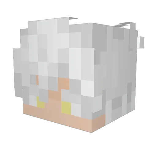Voidsoal Minecraft avatar head, 3D render