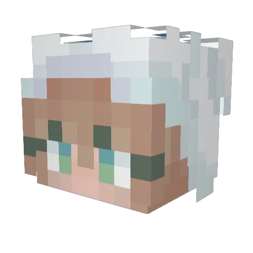 Voidstate Minecraft avatar head, 3D render