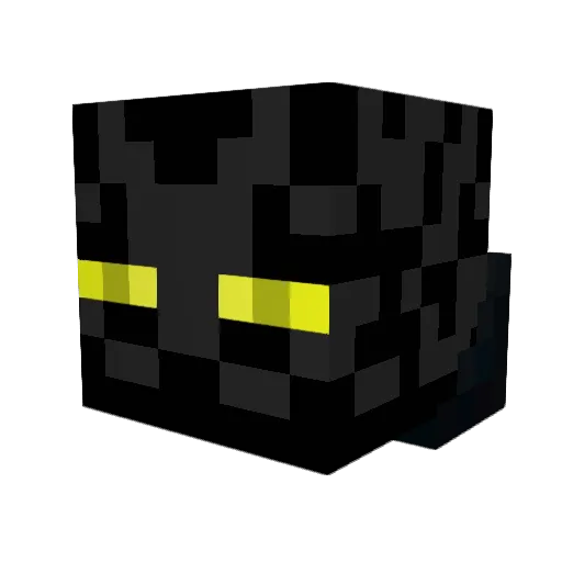 Voidtechnology Minecraft avatar head, 3D render