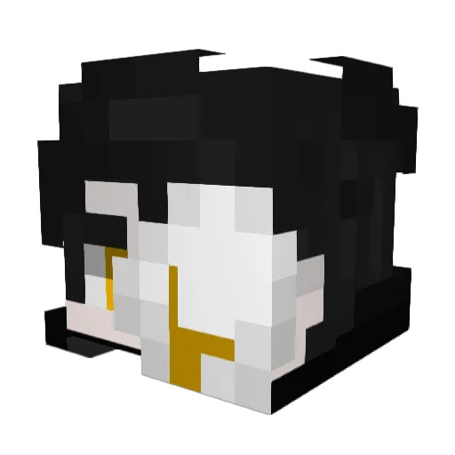VoidyJam Minecraft avatar head, 3D render