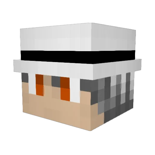 VoinKraya Minecraft avatar head, 3D render