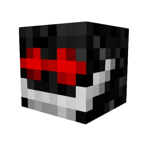 Voirster Minecraft avatar head, 3D render