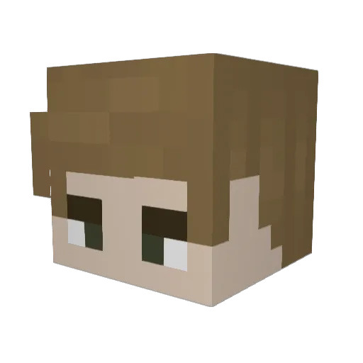 Vojtako Minecraft avatar head, 3D render