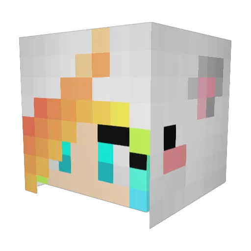 Vojtaz225 Minecraft avatar head, 3D render