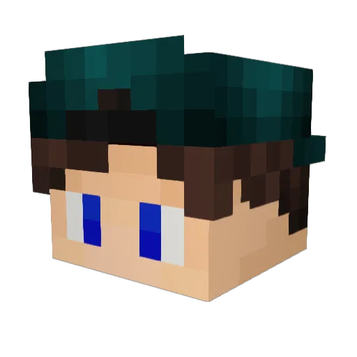VojtykCZ Minecraft avatar head, 3D render