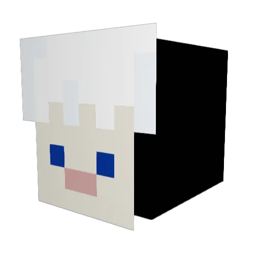 VokXel Minecraft avatar head, 3D render