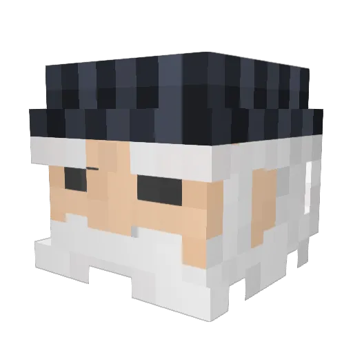 Vokoyo Minecraft avatar head, 3D render