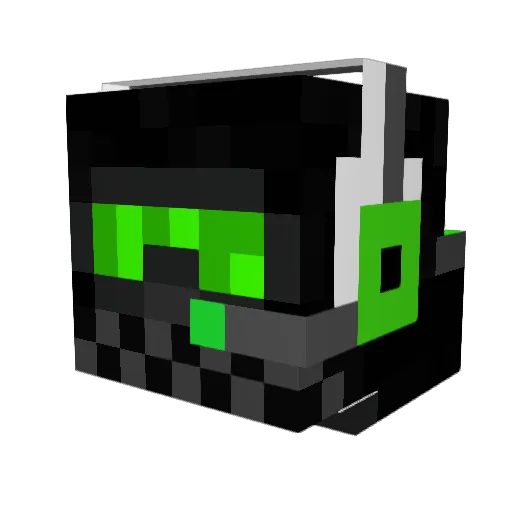 VolChek Minecraft avatar head, 3D render