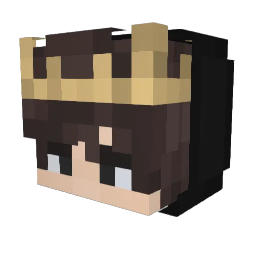 VolKelitte Minecraft avatar head, 3D render