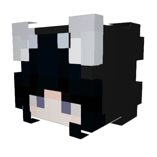 VolShort Minecraft avatar head, 3D render